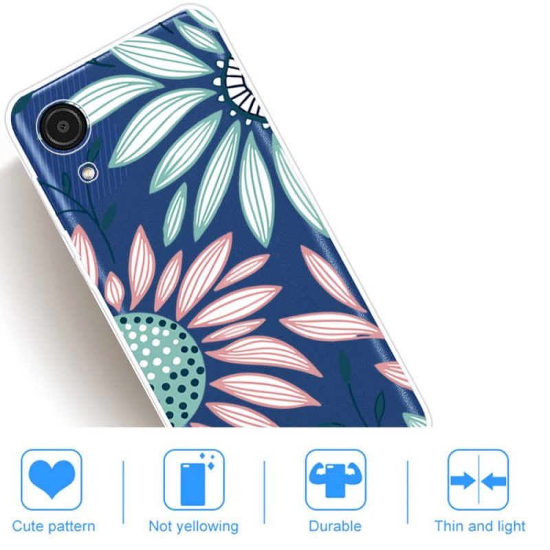 Cover Samsung Galaxy A03 Core Un Fiore Trasparente