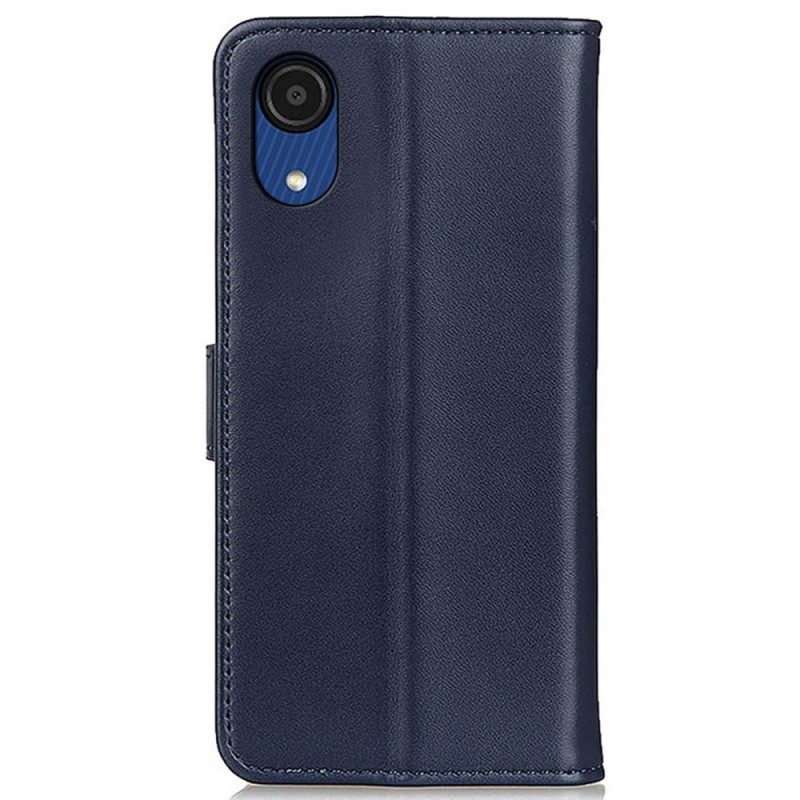 Custodia in pelle Samsung Galaxy A03 Core Ecopelle Tinta Unita