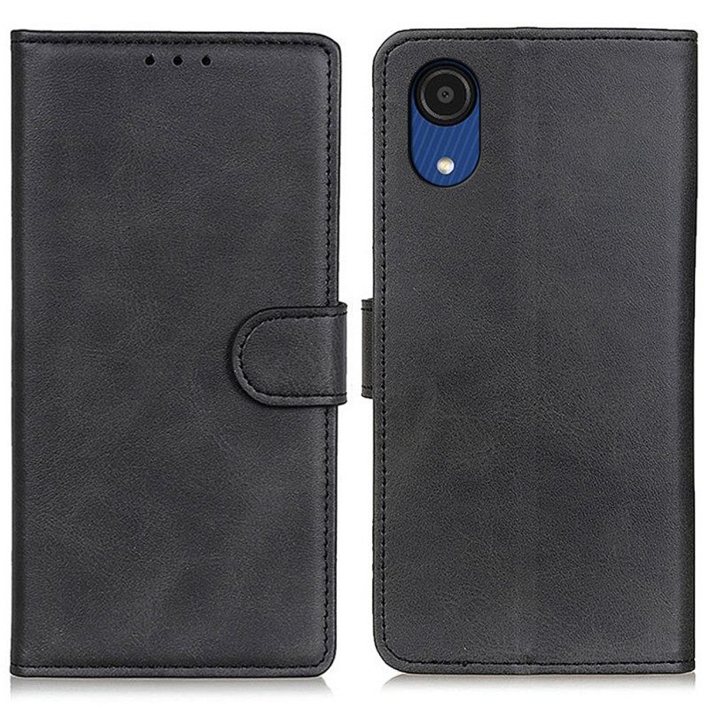 Custodia in pelle Samsung Galaxy A03 Core Effetto Pelle Opaca