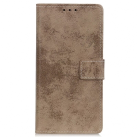 Custodia in pelle Samsung Galaxy A03 Core Effetto Pelle Vintage