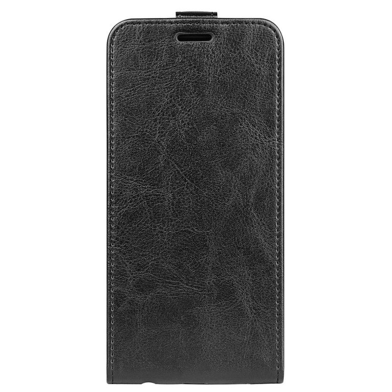 Custodia in pelle Samsung Galaxy A03 Core Folio Cover Patta Verticale Effetto Pelle