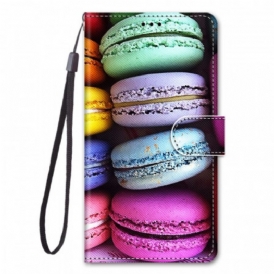 Custodia in pelle Samsung Galaxy A03 Core Macarons