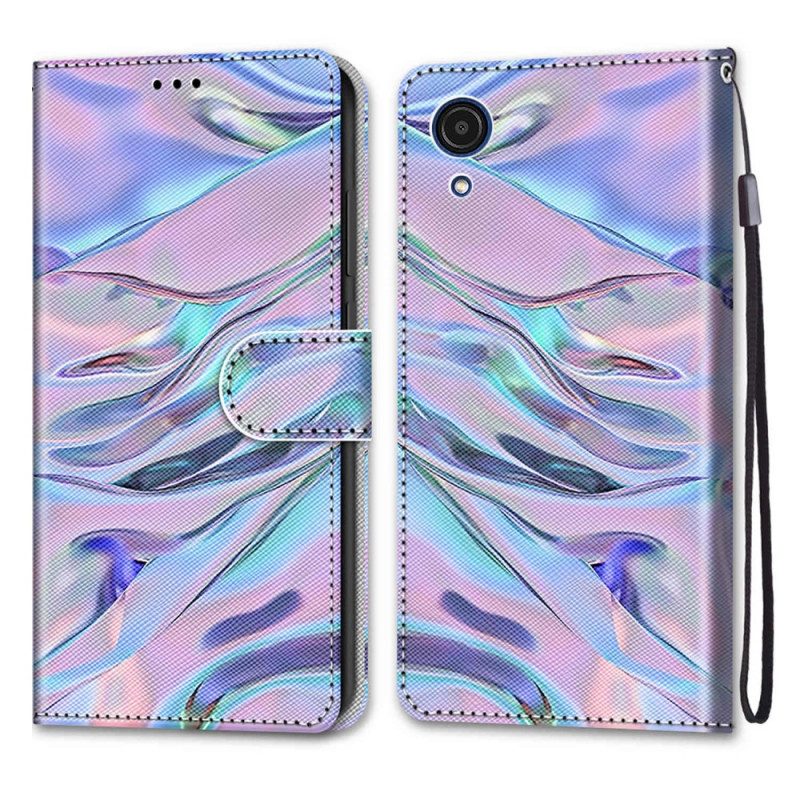 Folio Cover Samsung Galaxy A03 Core Come Vernice