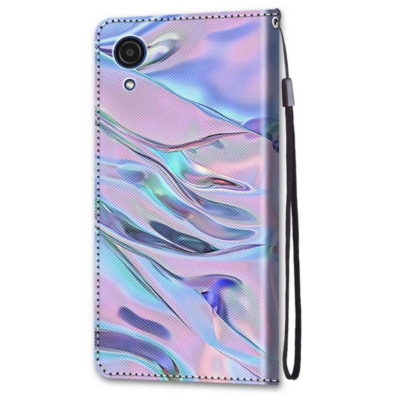 Folio Cover Samsung Galaxy A03 Core Come Vernice
