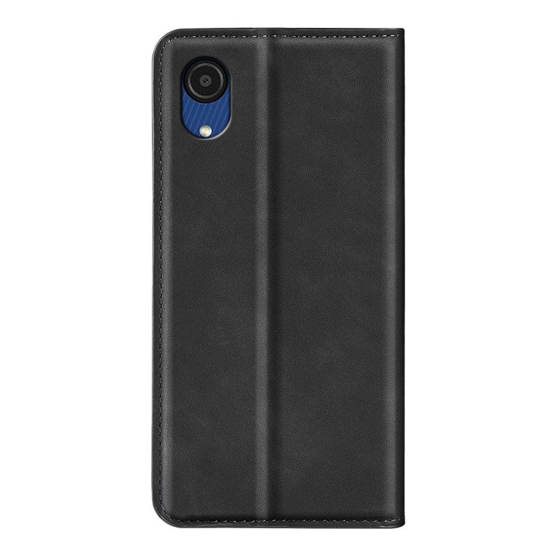 Folio Cover Samsung Galaxy A03 Core Custodia in pelle Design Skin-touch