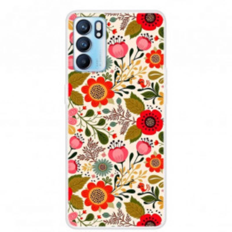 Cover Oppo Reno 6 5G Arazzo Floreale
