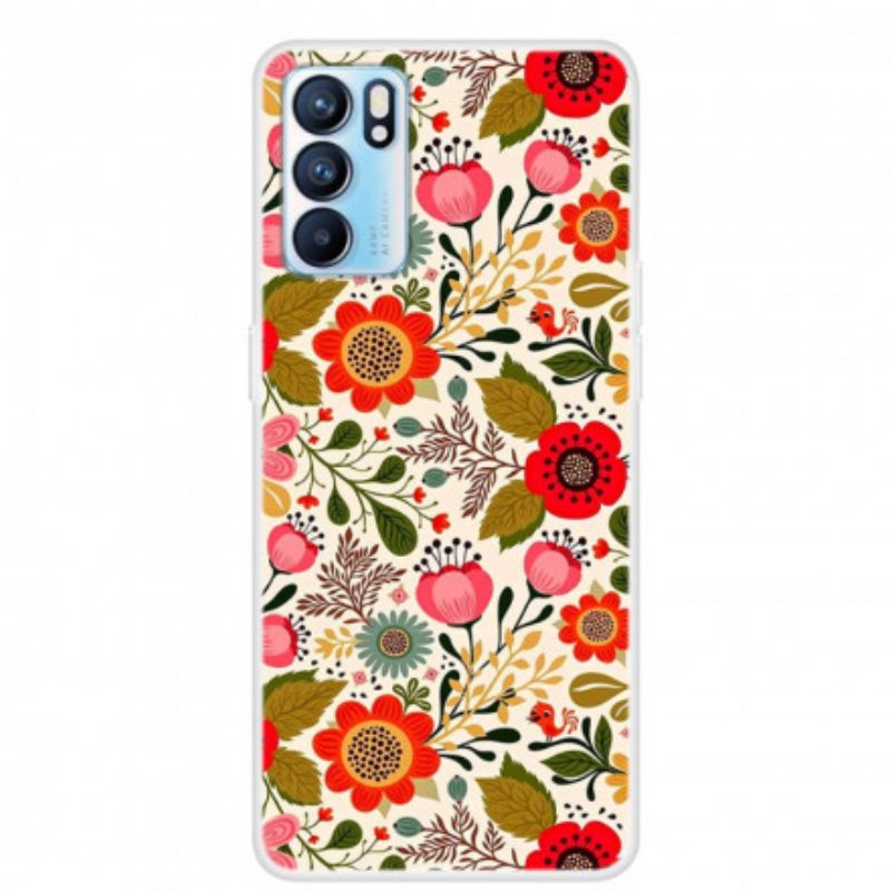 Cover Oppo Reno 6 5G Arazzo Floreale
