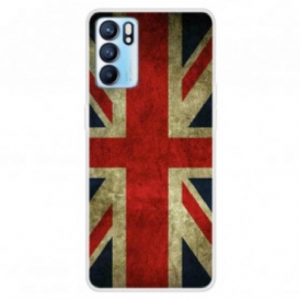 Cover Oppo Reno 6 5G Bandiera Inglese