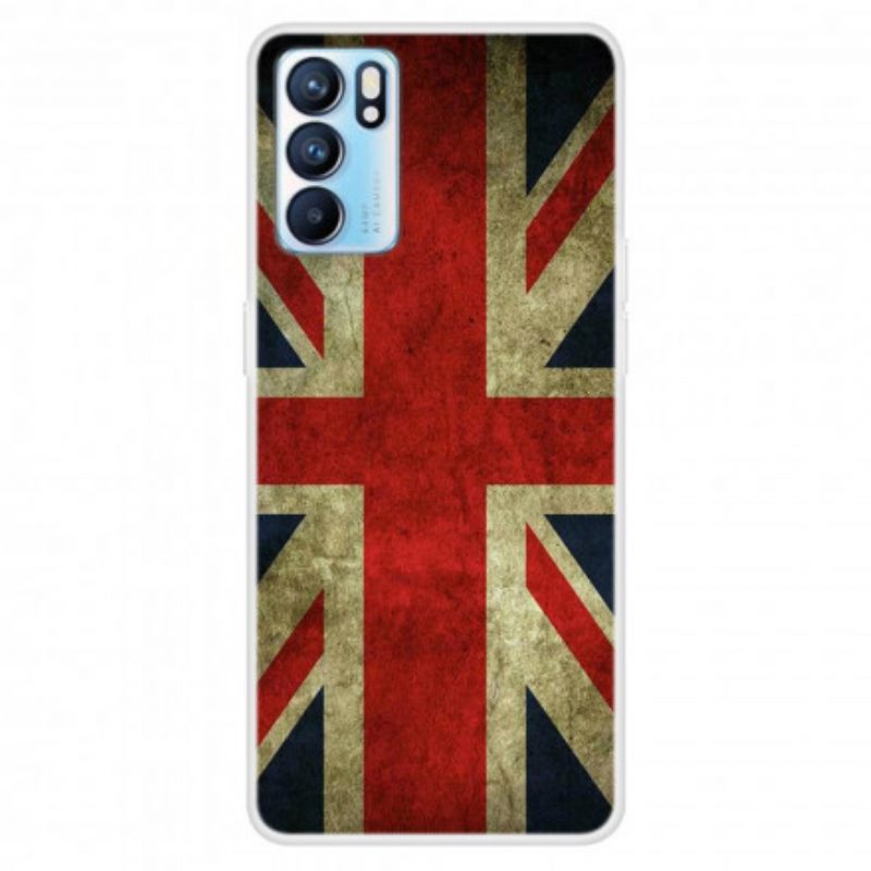 Cover Oppo Reno 6 5G Bandiera Inglese
