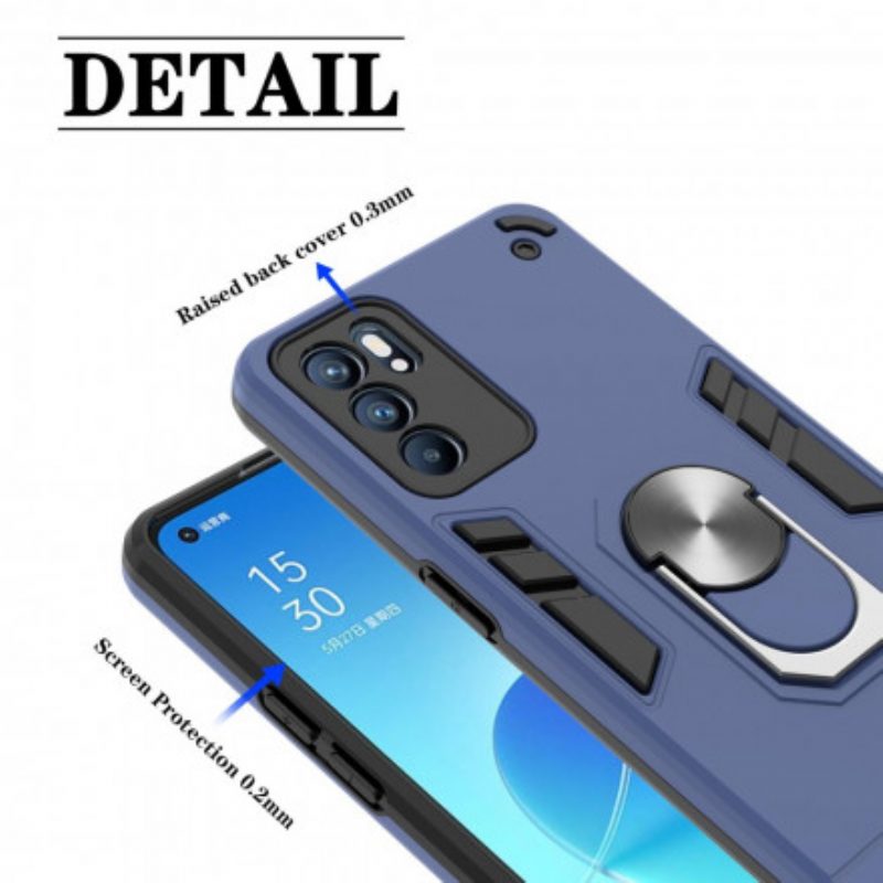 Cover Oppo Reno 6 5G Porta Anelli Staccabile