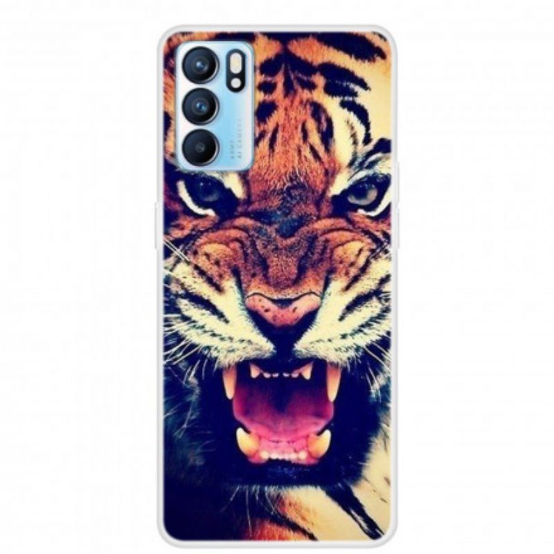 Cover Oppo Reno 6 5G Testa Felina