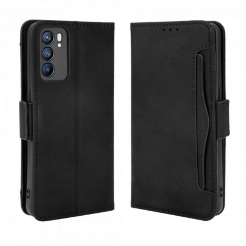 Custodia in pelle Oppo Reno 6 5G Classe Premier Multi-carta