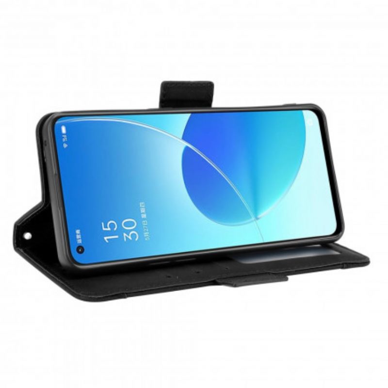 Custodia in pelle Oppo Reno 6 5G Classe Premier Multi-carta