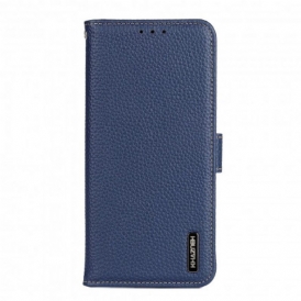 Custodia in pelle Oppo Reno 6 5G Khazneh Pelle Di Litchi