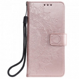 Custodia in pelle Oppo Reno 6 5G Mandala Del Sole