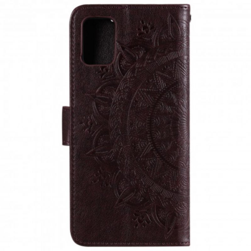 Custodia in pelle Oppo Reno 6 5G Mandala Del Sole