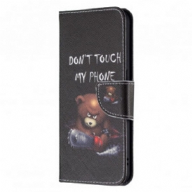 Custodia in pelle Oppo Reno 6 5G Orso Pericoloso