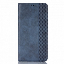 Folio Cover Oppo Reno 6 5G Custodia in pelle Effetto Pelle Vintage Stilizzato