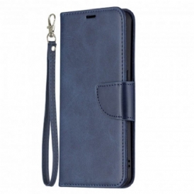 Folio Cover Oppo Reno 6 5G Custodia in pelle Lembo Liscio Obliquo