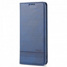Folio Cover Oppo Reno 6 5G Custodia in pelle Stile In Pelle Azns