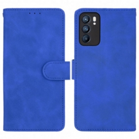 Folio Cover Oppo Reno 6 5G Tocco Di Pelle