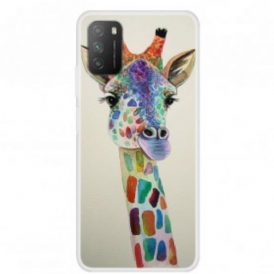 Cover Poco M3 Giraffa Colorata