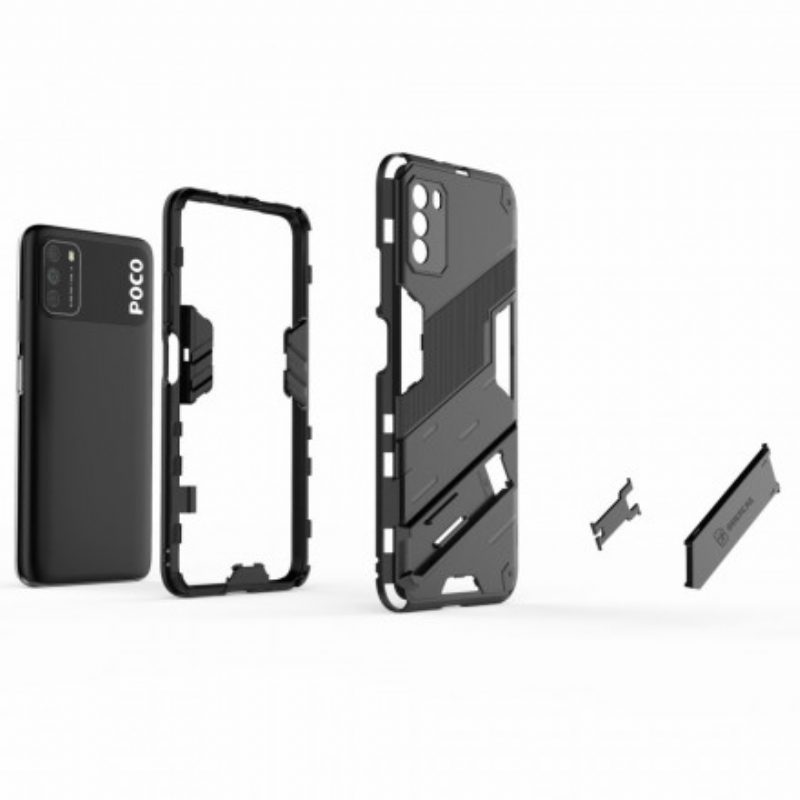 Cover Poco M3 Supporto Staccabile A Due Posizioni A Mani Libere