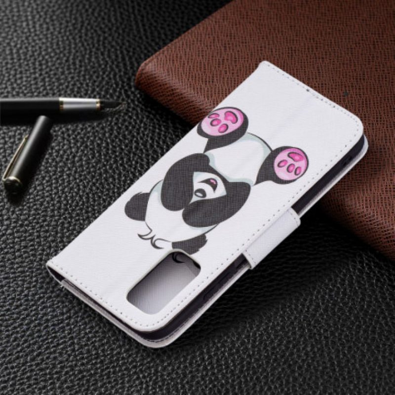 Custodia in pelle Poco M3 Divertimento Panda