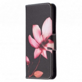 Custodia in pelle Poco M3 Fiore Rosa