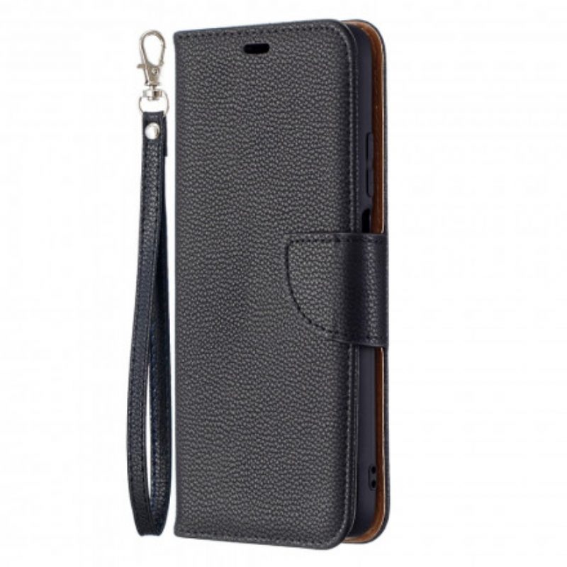 Folio Cover Poco M3 Custodia in pelle Litchi Rabat Obliquo
