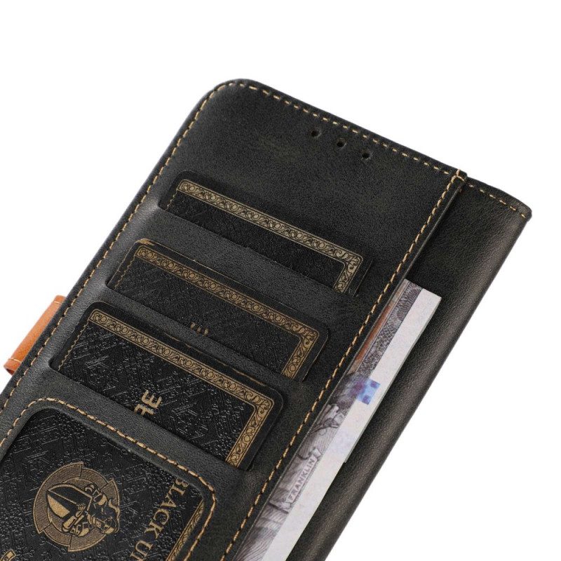 Custodia in pelle Realme GT2 Pro Fettuccia