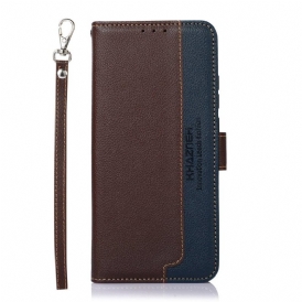 Custodia in pelle Realme GT2 Pro Lychee Style Rfid Khazneh