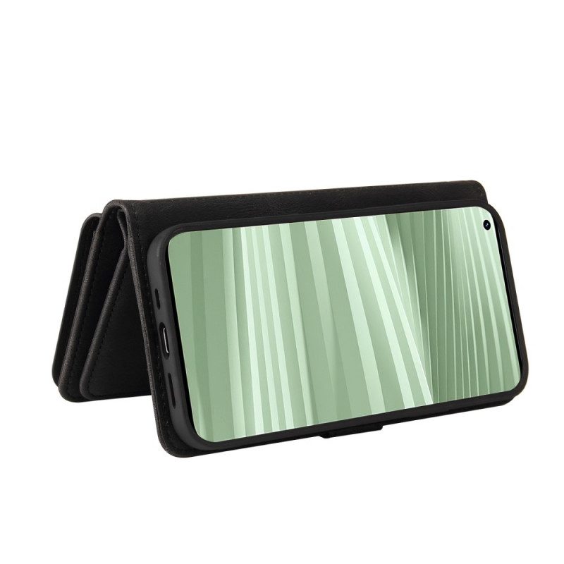 Custodia in pelle Realme GT2 Pro Portacarte Multifunzione
