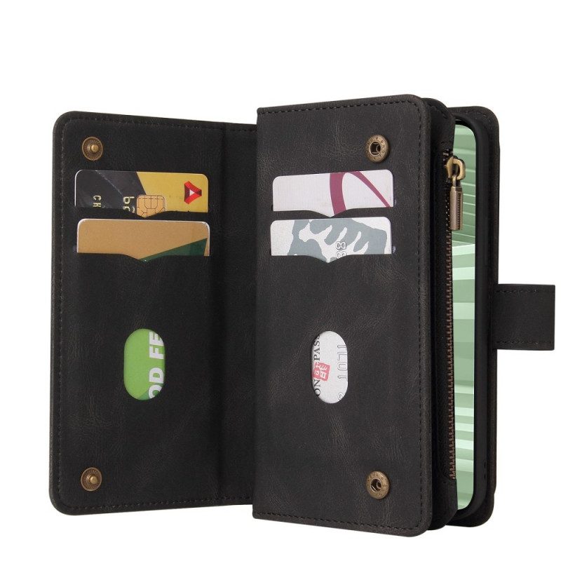 Custodia in pelle Realme GT2 Pro Portacarte Multifunzione