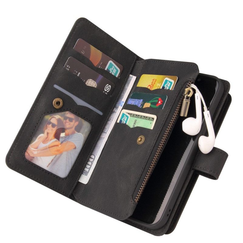 Custodia in pelle Realme GT2 Pro Portacarte Multifunzione