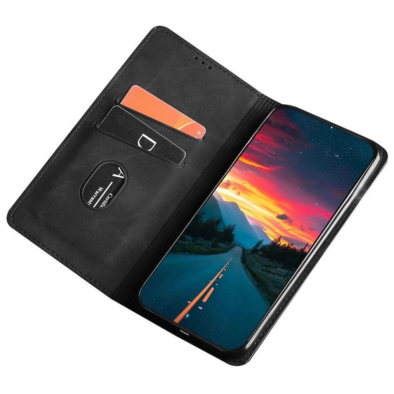 Folio Cover Realme GT2 Pro Custodia in pelle Tocco Di Pelle