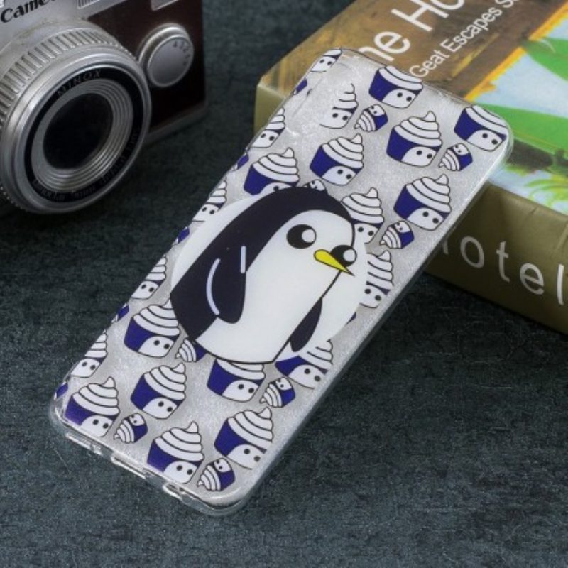 Cover Samsung Galaxy A50 Pinguini Senza Soluzione Di Continuità
