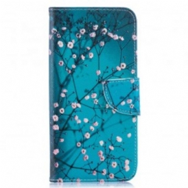 Custodia in pelle Samsung Galaxy A50 Albero In Fiore