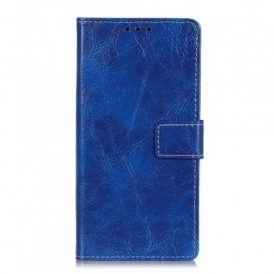 Custodia in pelle Samsung Galaxy A50 Cuciture Lucide E Visibili
