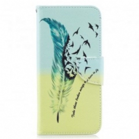 Custodia in pelle Samsung Galaxy A50 Impara A Volare