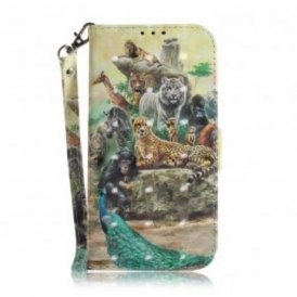 Custodia in pelle Samsung Galaxy A50 Perizoma Safari Animali