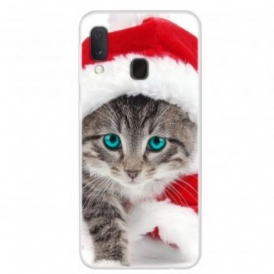 Cover Samsung Galaxy A20e Gatto Di Natale