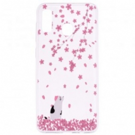Cover Samsung Galaxy A20e Petali E Gatto