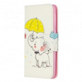 Custodia A Portafoglio Samsung Galaxy A20e Cucciolo Di Elefante