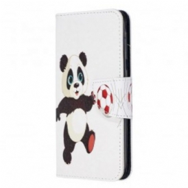 Custodia A Portafoglio Samsung Galaxy A20e Panda Calcio