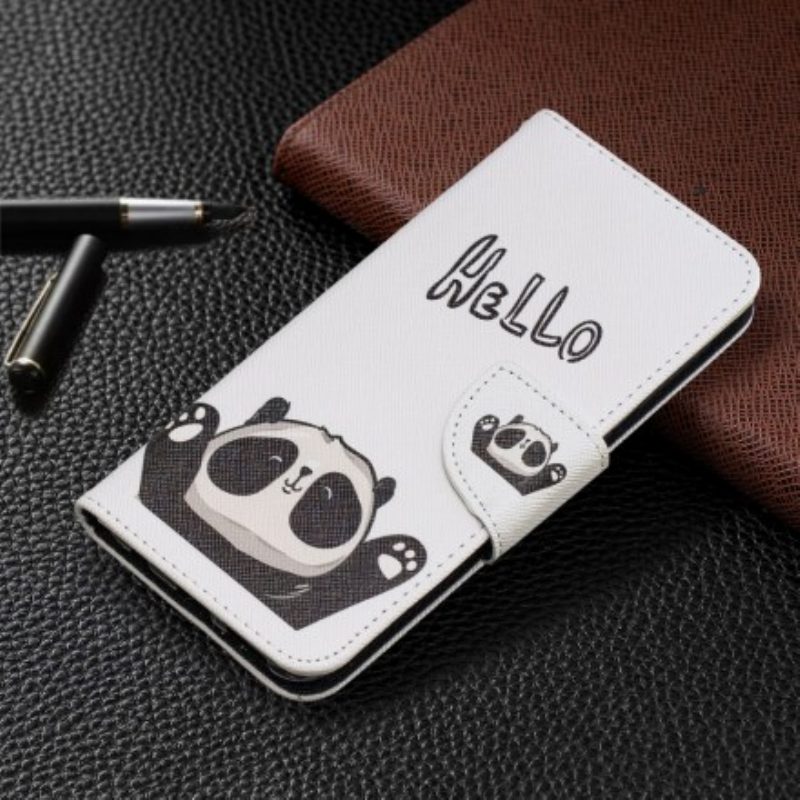 Custodia in pelle Samsung Galaxy A20e Ciao Panda