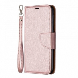 Custodia in pelle Samsung Galaxy A20e Folio Cover Litchi Rabat Obliquo