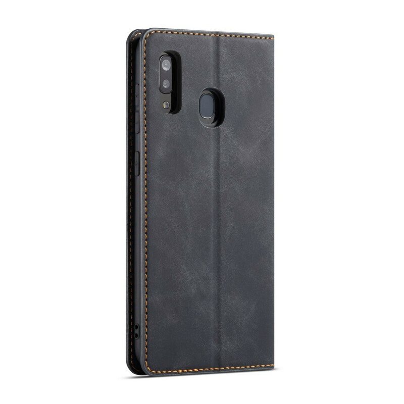Folio Cover Samsung Galaxy A20e Custodia in pelle Forwenw Effetto Pelle