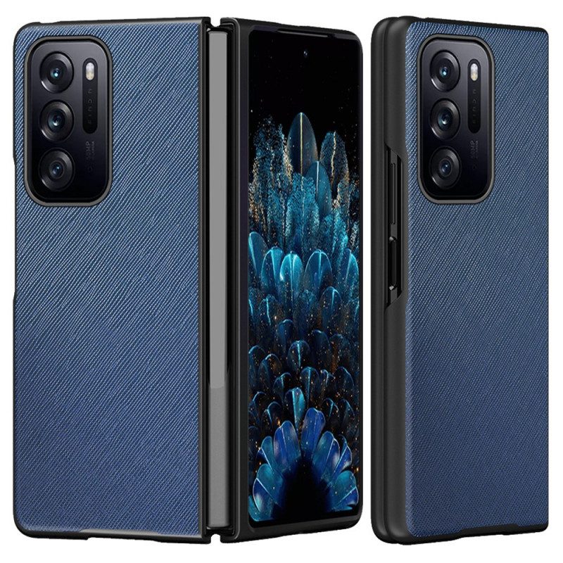 Cover Oppo Find N Design In Pelle Testurizzata