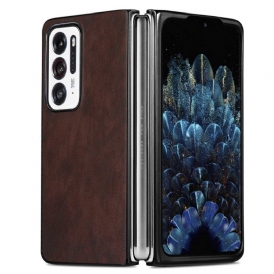 Cover Oppo Find N Ecopelle Litchi